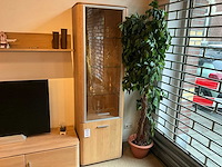 Curve eiken vitrinekast - afbeelding 2 van  8