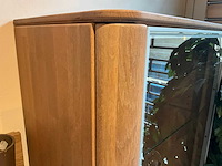 Curve eiken vitrinekast - afbeelding 3 van  8
