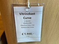 Curve eiken vitrinekast - afbeelding 8 van  8