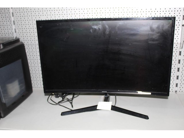 Curved beeldscherm 27 inch samsung s27c366eau. krasje in scherm - afbeelding 1 van  3
