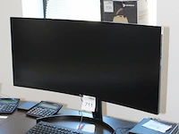 Curved beeldscherm lg 35wn65c met toetsenbord en muis - afbeelding 2 van  2