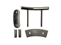 Curved stainless steel cleat - 290178 - afbeelding 1 van  3