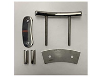 Curved stainless steel cleat - 290178 - afbeelding 2 van  3