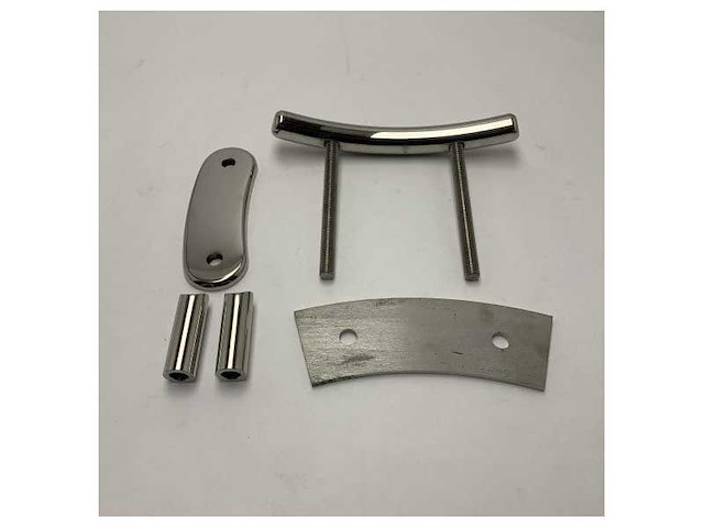 Curved stainless steel cleat - 290178 - afbeelding 3 van  3