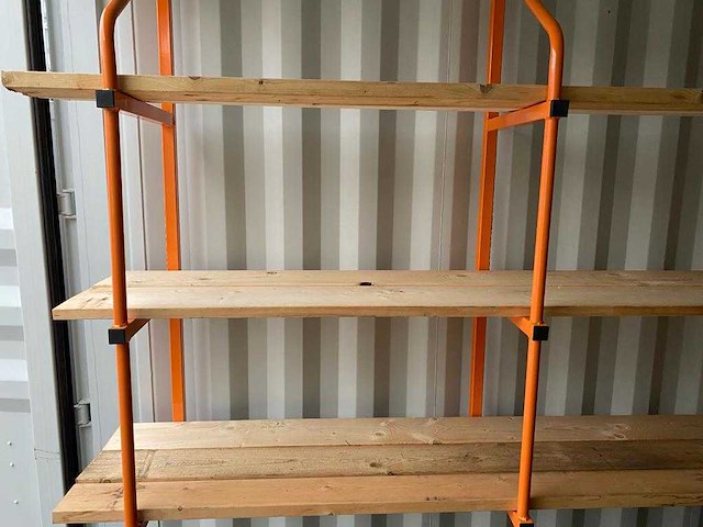 Custom cubes - heavy duty shelving - legbordstellingen voor opslag container (6x) - afbeelding 14 van  16