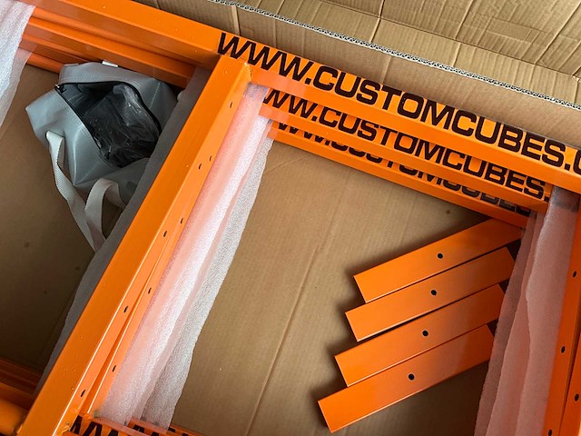 Custom cubes - heavy duty shelving - legbordstellingen voor opslag container (6x) - afbeelding 4 van  6