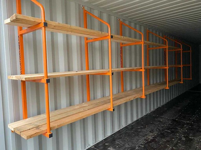 Custom cubes - heavy duty shelving - legbordstellingen voor opslag container (6x) - afbeelding 3 van  6