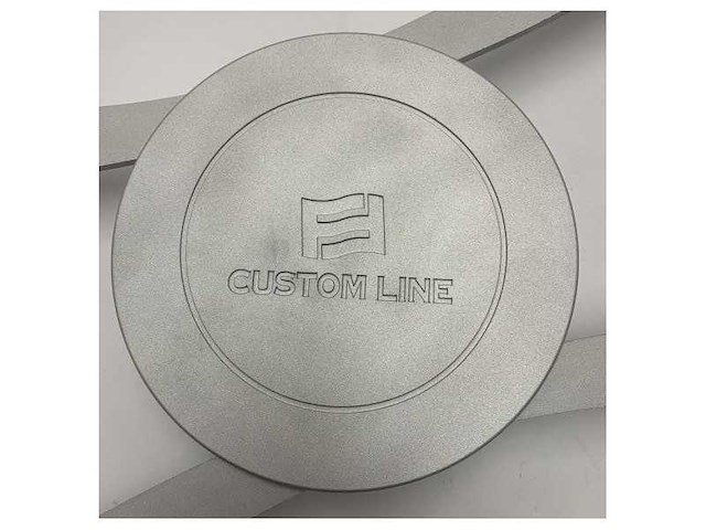 Custom line 550 mm ffcl120 anodized steering wheel with logo - afbeelding 2 van  6