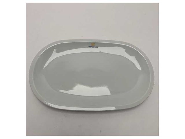 Custom line ovale keramische serveerschaal in capri-geel - duurzaam en maritiem-klaar servies servies - afbeelding 4 van  4