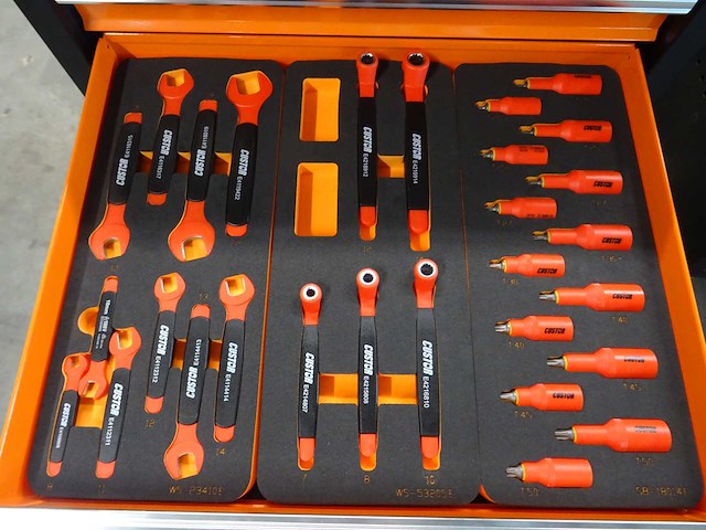 Custor - gereedschapswagen met geisoleerd gereedschap 1000v - afbeelding 2 van  4