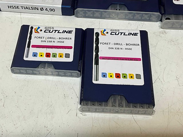 Cutline diverse hsse boren (55x) - afbeelding 1 van  1