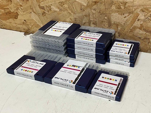 Cutline hss boren diverse maten (140x) - afbeelding 1 van  8