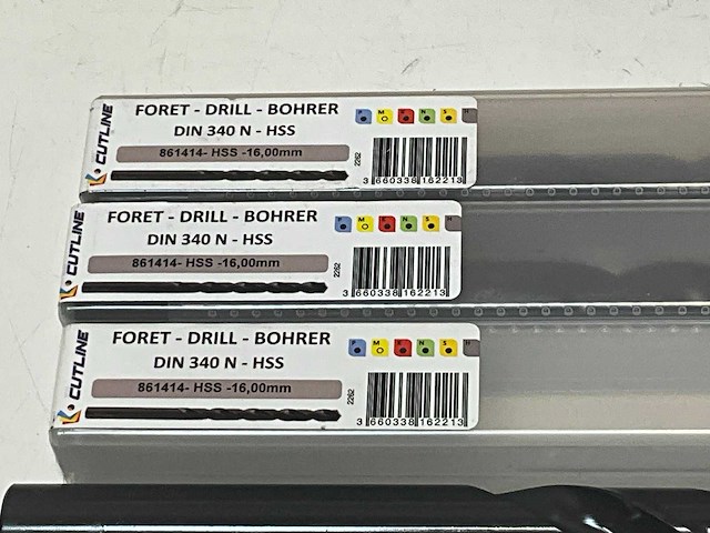 Cutline hss spiraalboor cil. lang dia 16,0 - 861414 - afbeelding 3 van  3