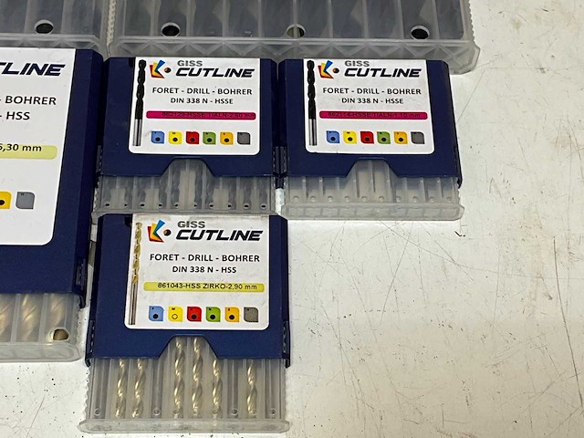 Cutline partij diverse hss en hsse boren (140x) - afbeelding 7 van  12