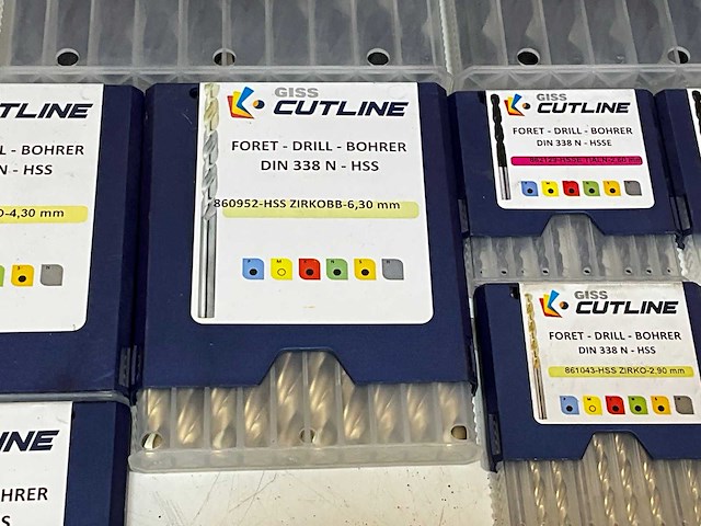Cutline partij diverse hss en hsse boren (140x) - afbeelding 8 van  12