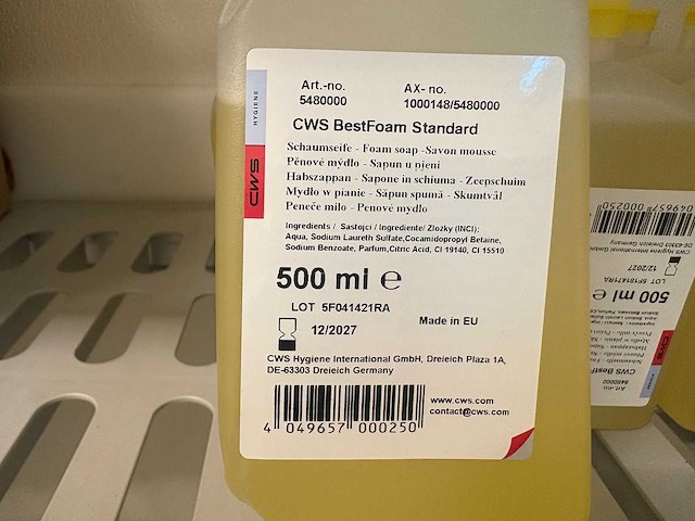 Cws - fles schuimzeep (20x) - afbeelding 2 van  2
