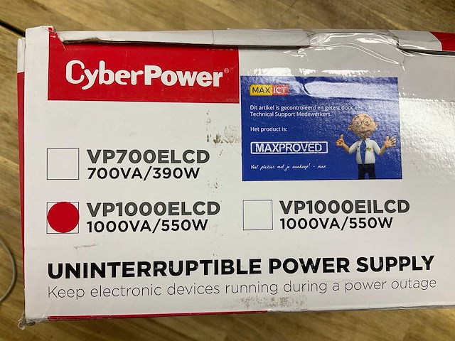 Cyberpower vp1000elcd 1000va/550w powersupply - afbeelding 3 van  3