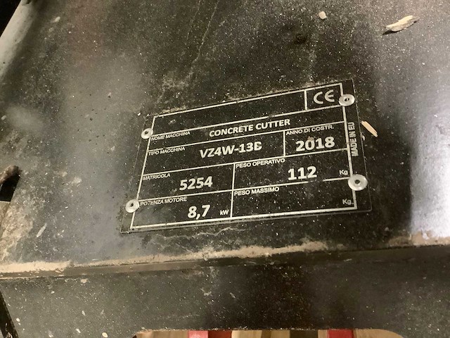 Cyclone vz4w-13b betonzaag - afbeelding 6 van  9