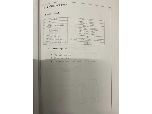 Cyclop ct103sd automatische dozensluitmachine - afbeelding 2 van  8