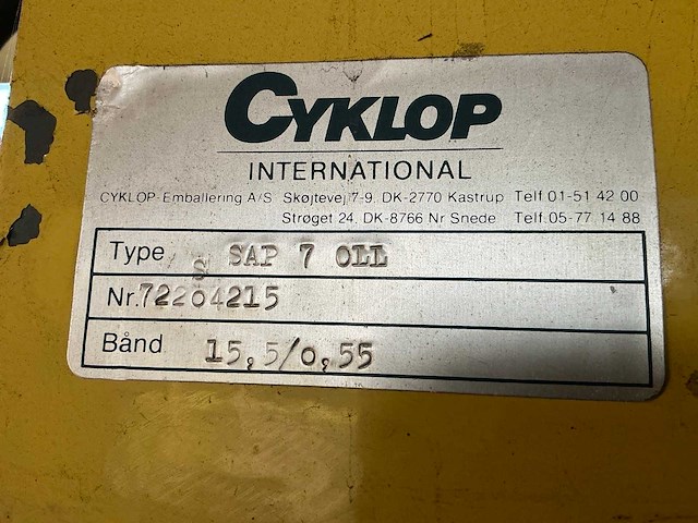 Cyclop sap 7 oll omsnoermachine - afbeelding 6 van  6