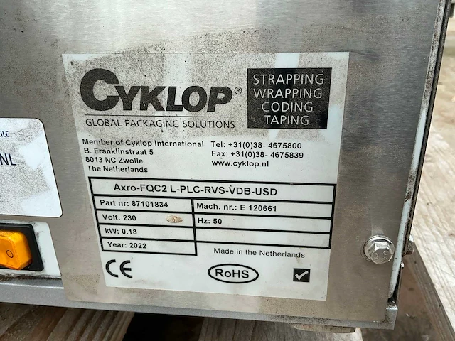 Cyklop axro-fcq2 elastiek bindmachine (3x) - afbeelding 3 van  11