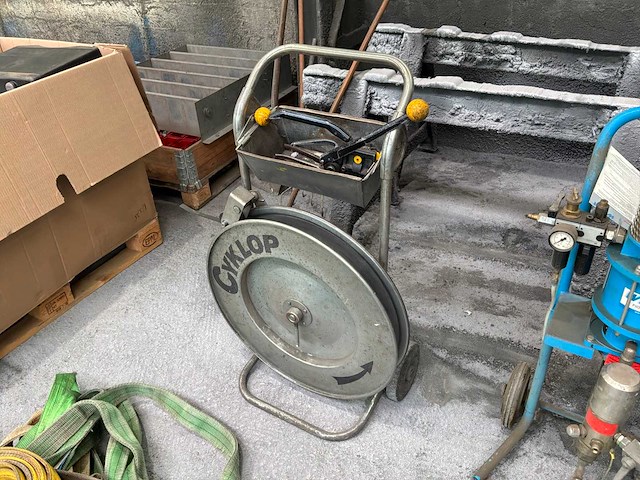 Cyklop omsnoeringhaspel met ratelspanner en stalenband - afbeelding 1 van  9