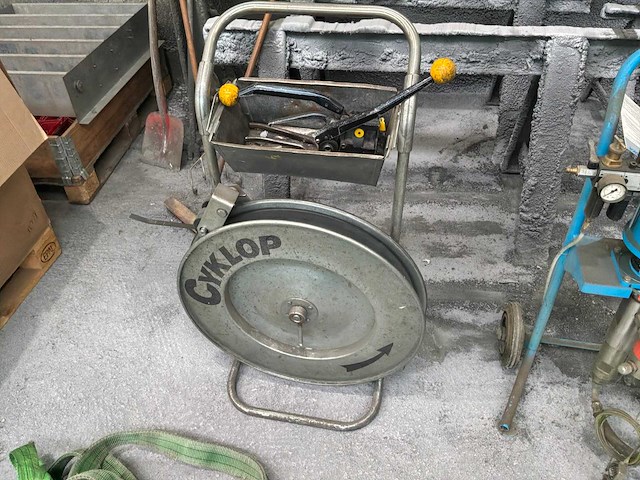 Cyklop omsnoeringhaspel met ratelspanner en stalenband - afbeelding 4 van  9