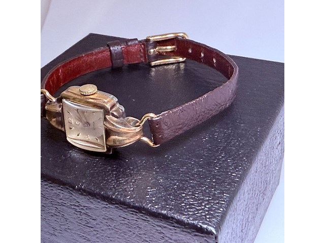 Cyma mechanisch dameshorloge met goudkeurmerk (20 micron) - afbeelding 3 van  9