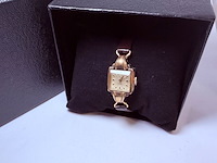 Cyma mechanisch dameshorloge met goudkeurmerk (20 micron) - afbeelding 4 van  9