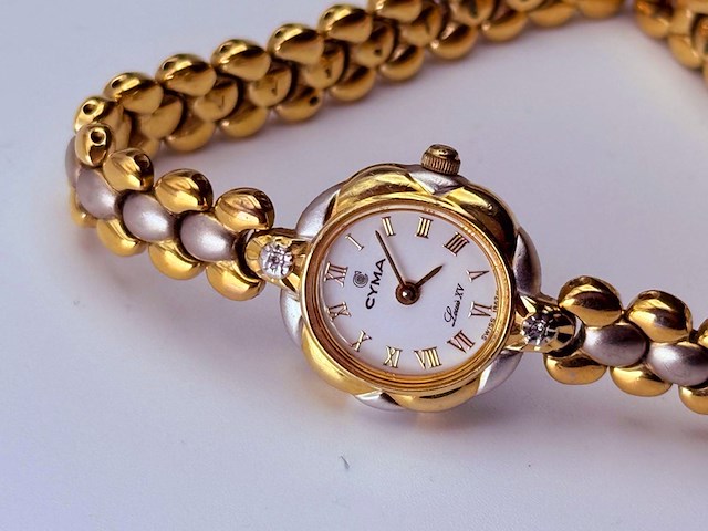 Cyma swiss le locle ''louis xv 1862'' dameshorloge - afbeelding 1 van  7