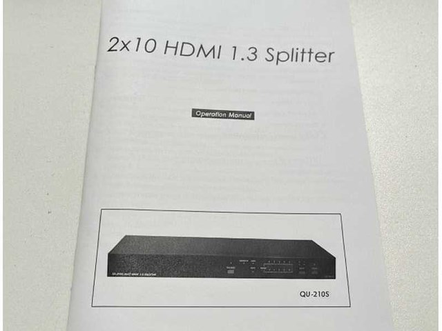 Cyp hdmi distribution amplifier qu 210s - qu 210s ev636-7 - afbeelding 2 van  4