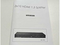 Cyp hdmi distribution amplifier qu 210s - qu 210s ev636-7 - afbeelding 2 van  4