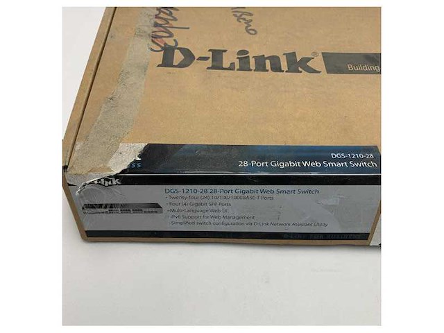 D-link 1210-28 gigabit web smart switch for reliable maritime network connectivity - afbeelding 1 van  2