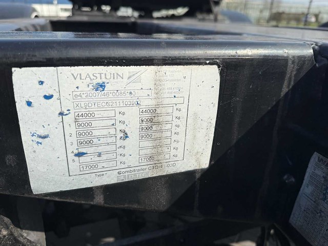 D-tec - 2011 - ctd-41-03d - tipper - container - steering - lift axle - ol-18-gy - afbeelding 19 van  26