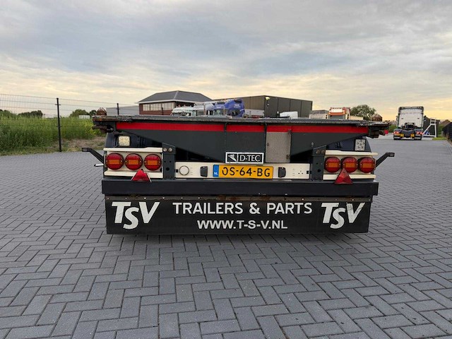 D-tec - container transport - flexitrailer - oplegger - 2019 - os-64-bg - afbeelding 19 van  21