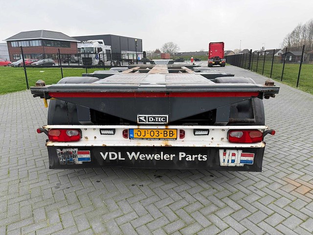 D-tec - ft-43-03v - lift assen voor en achter - uitschuifbaar - container chassis - 2005 - oplegger - afbeelding 16 van  31