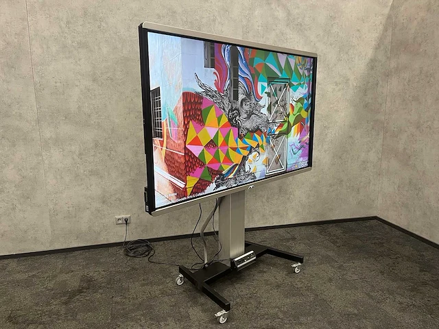 D3 - 84" monitor op verrijdbare standaard - afbeelding 10 van  17