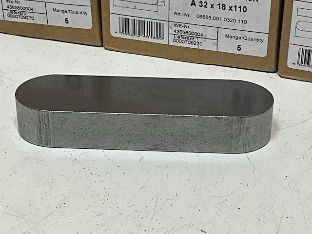 D6885a inlegspie vlak 32x18x110mm (15x) - afbeelding 2 van  3