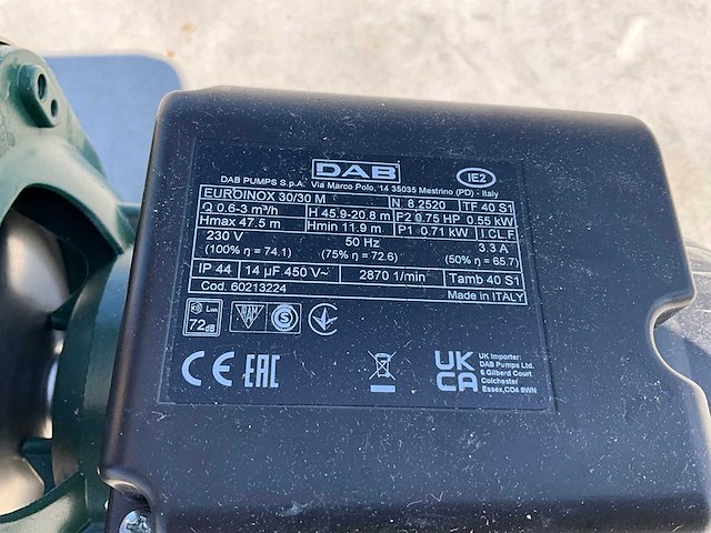 Dab euroinox 30/30 waterpomp + regelset - afbeelding 7 van  7