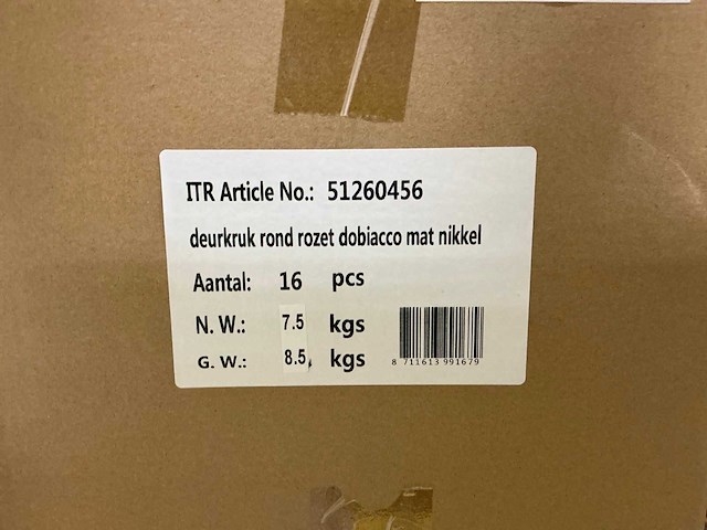 Dabbiaco rond rozet deurbeslag (32x) - afbeelding 3 van  4