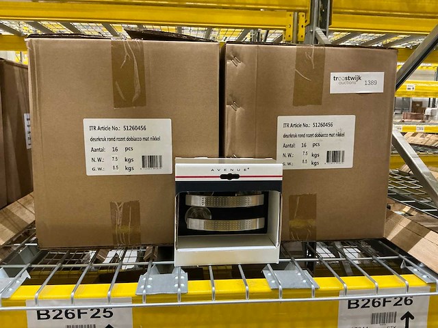 Dabbiaco rond rozet deurbeslag (64x) - afbeelding 1 van  4