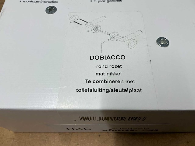 Dabiacco rond rozet deurbeslag (32x) - afbeelding 3 van  3