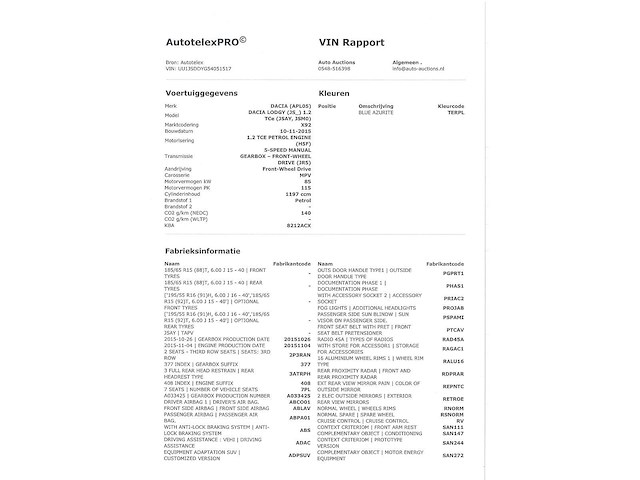 Dacia lodgy 1.2 tce stepway 7-persoons 2016, jh-640-b - afbeelding 22 van  31