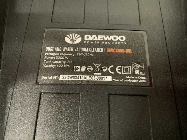 Daewoo - 2024 - davc3000-80l - industriële stofzuiger - afbeelding 3 van  15
