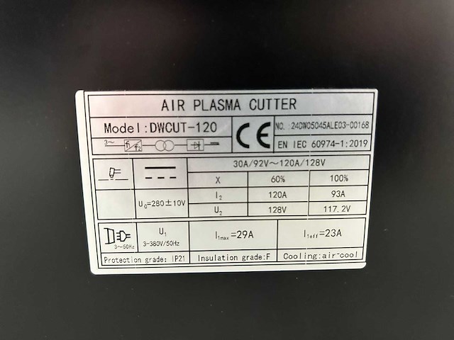 Daewoo - 2024 - dwcut120 - plasmasnijmachine - afbeelding 14 van  22