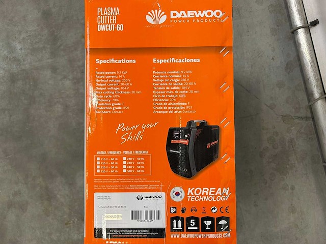 Daewoo - 2024 - dwcut60 - plasmasnijmachine - afbeelding 7 van  14