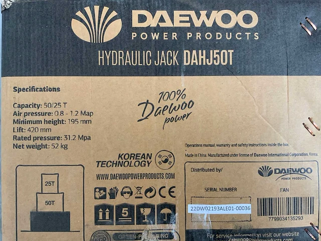 Daewoo - 2025 - 50t. dahj - garagekrik 50t - afbeelding 4 van  15