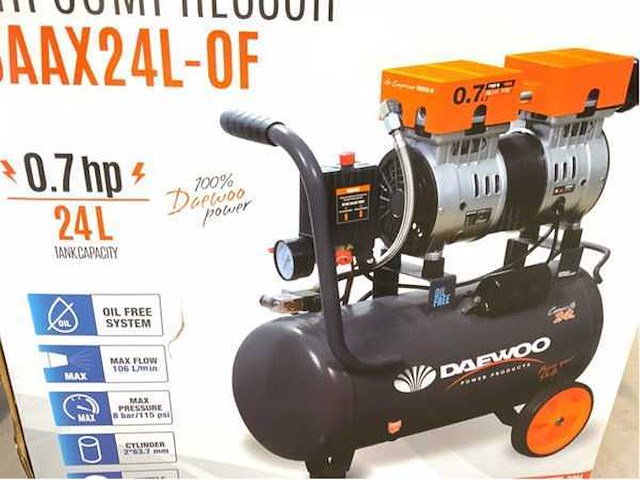 Daewoo - 2025 - daax 24l - luchtcompressor - afbeelding 4 van  10