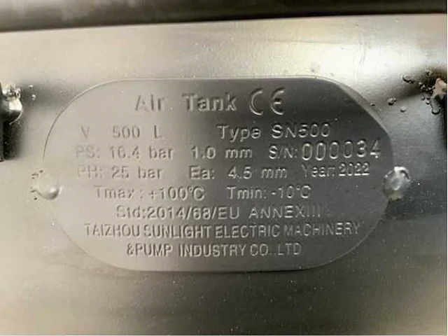 Daewoo - 2025 - daax500l - luchtcompressor 500l 14bar - afbeelding 18 van  29
