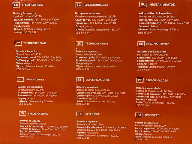 Daewoo - 2025 - dajsa4400 - jump starter 12/24v - afbeelding 1 van  1